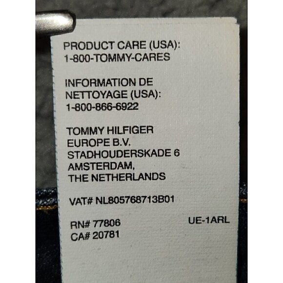 Tommy Hilfiger Womens Hope Bootcut Dark Wash Jeans Size 6S Y2K - Picture 16 of 16